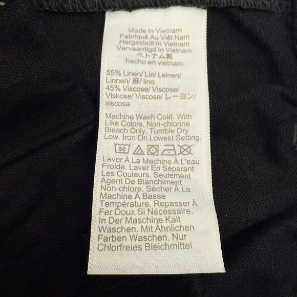 J.CREW Linen-Blend Pull-On Short XXS Black Relaxed Fit Casual Comfort NWT B29 - Picture 5 of 5